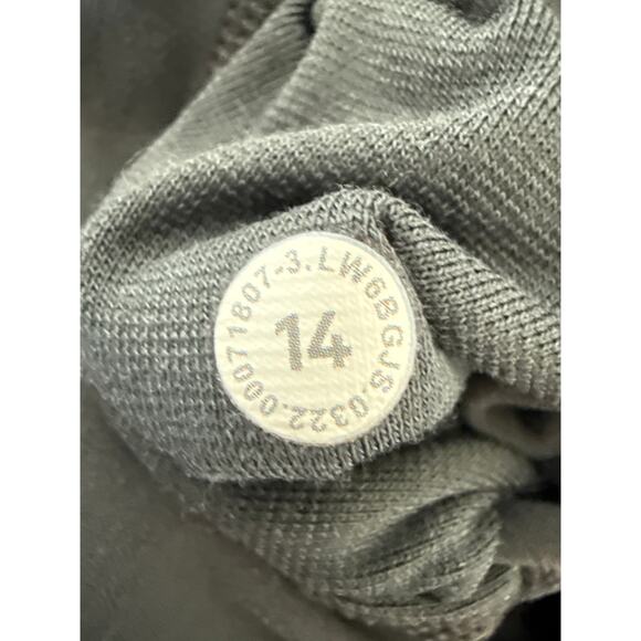 Lululemon Align Crop 23" Womens Size 14 Graphite Grey W6BQVS EUC - Picture 8 of 9